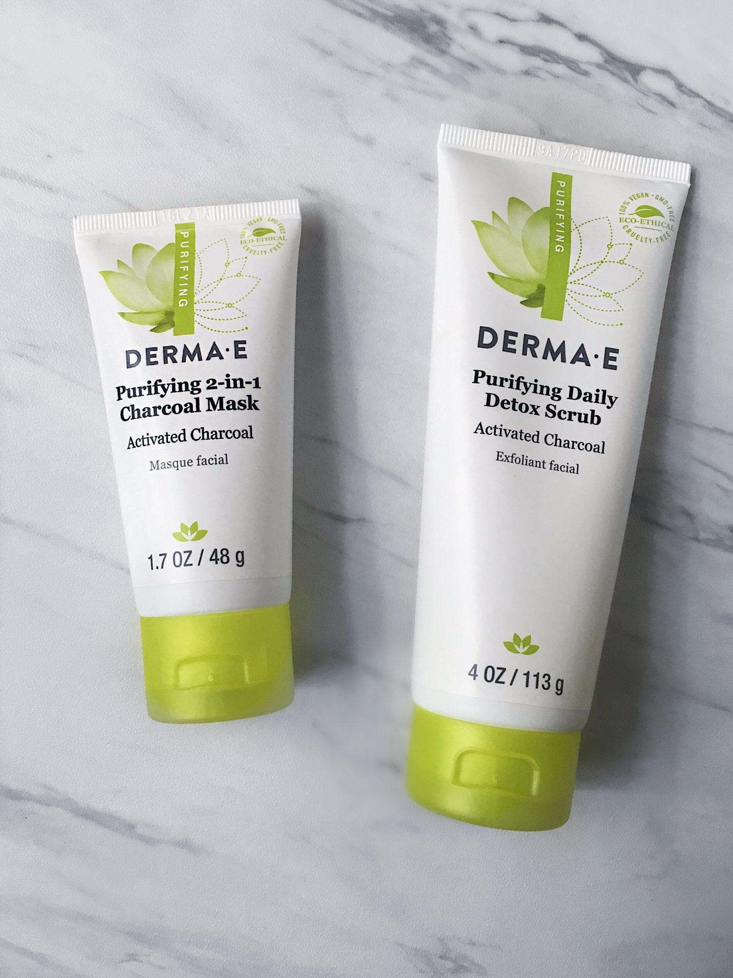 Trying Aloe & Charcoal Skincare | DERMA-E Review