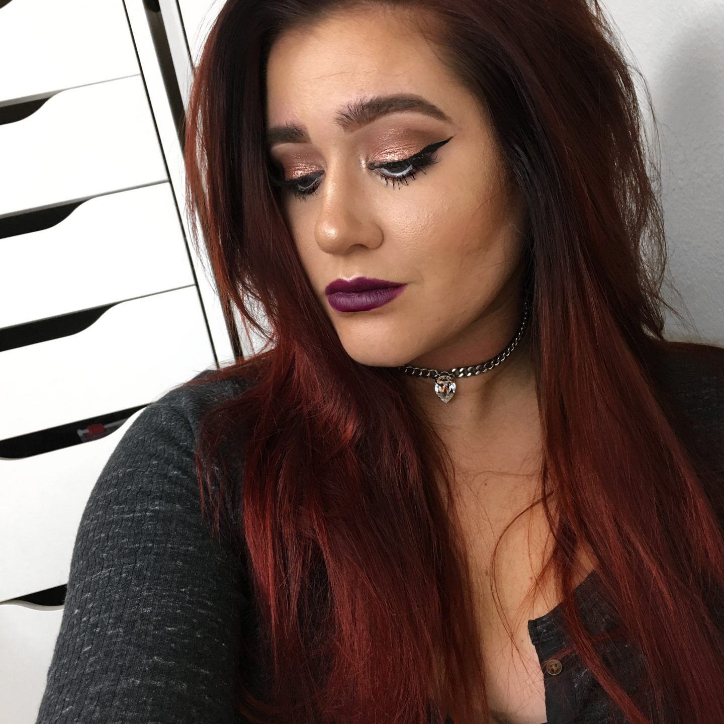 Trying New Makeup: Rose Gold Winter Glam